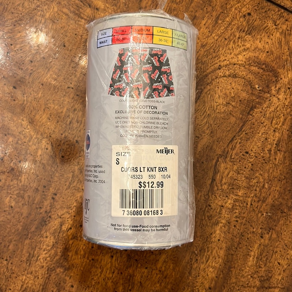 NWT Coors Light Knit Boxer and Piggybank